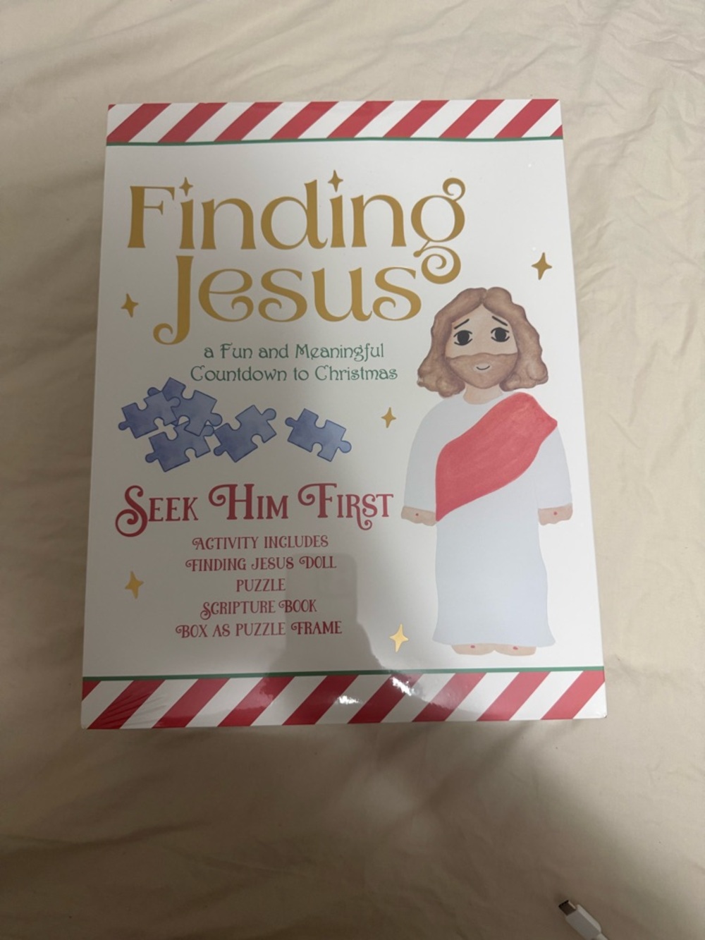 Finding Jesus Seek Him First Kids Activity Set - White & Red NEW UNOPENED